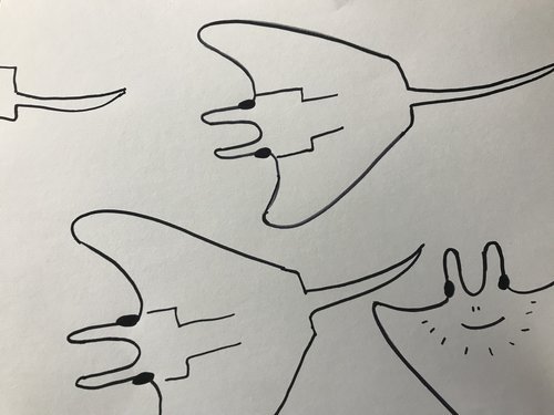 stingray drawing for kids