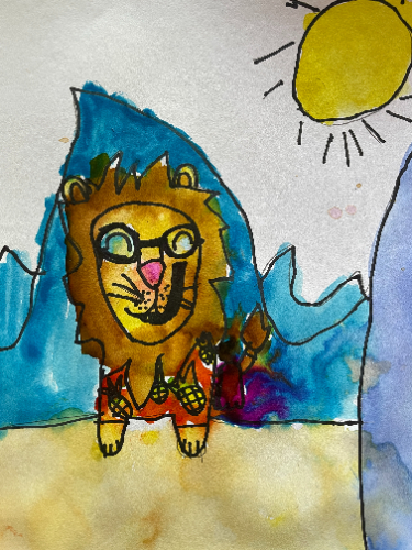 Surf's Up!  Summer Art Project for Kids - Soul Sparklettes Art