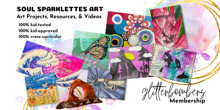 homeschool art curriculum glitterbombers