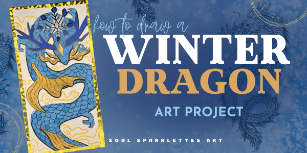 how to draw a winter dragon featured image